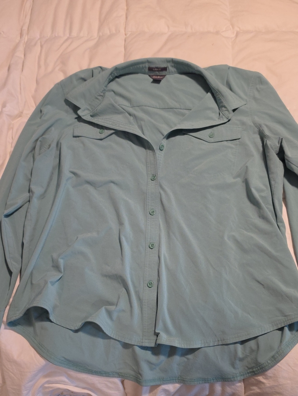 Eddie Bauer Pale Blue Women's Button-Down Shirt
